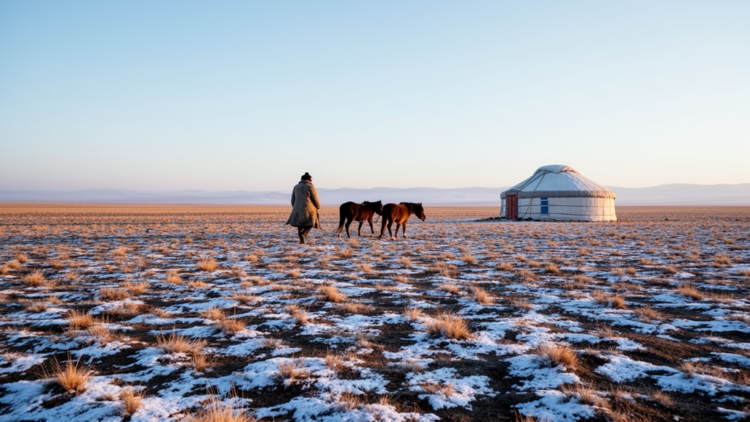 Snow Drought Intensifies Across the Mongolian Plateau, Driven by Warming and ENSO