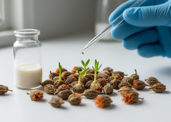 Cerium oxide nanoparticle priming restores vigor in aged safflower seeds