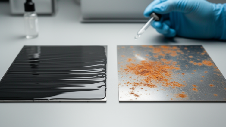 Bilayer conducting polymer coatings deliver chromate-free corrosion shield for steel