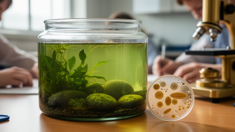 New diatom species discovered by high school students in classroom aquarium experiment