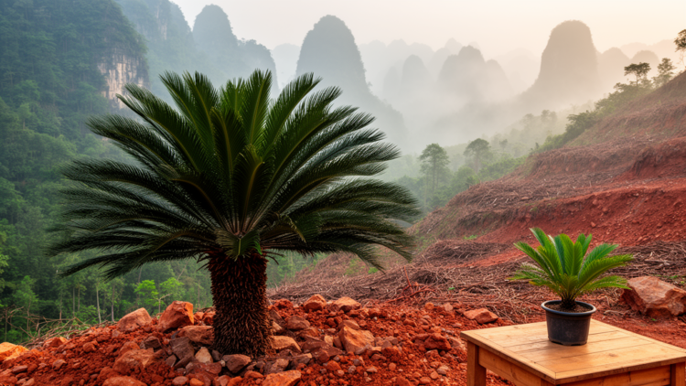 China’s Living Fossils Under Threat as Habitat Loss and Online Trade Accelerate Cycad Decline