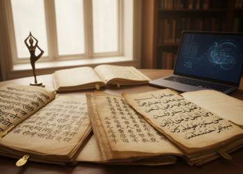 Four Distinct Languages of Yoga Emerge When Algorithms Read Its Texts