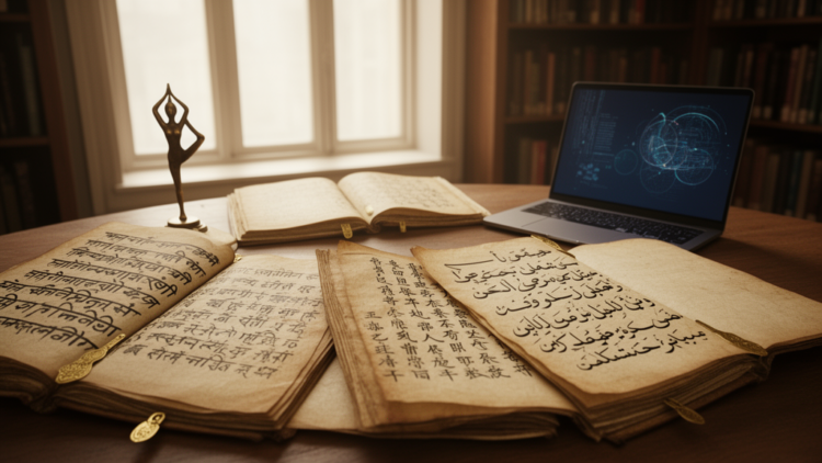 Four Distinct Languages of Yoga Emerge When Algorithms Read Its Texts
