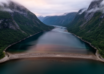 Shallow sills and steady river flows could turn Norway’s Bolstadfjord into a stagnant lake