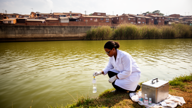 Urban dam in Soweto carries antiretroviral drugs and pesticides in first-of-its-kind screening