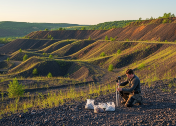 Fractal Terrain Analysis Reveals How Micro-Topography Shapes Carbon Storage on Coal Mine Dumps