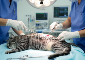 Spinal Screws and Rods Show Promise in Treating Fractured Cat Backs