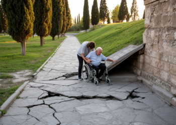 Historic hill park in Konya falls short on real accessibility for vulnerable users