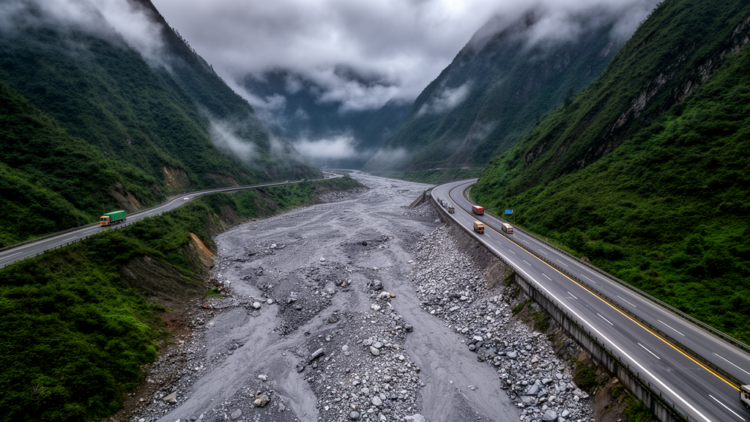 Machine Learning Maps Debris Flow Danger Along a Chinese Expressway