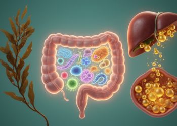 Seaweed fiber fucoidan reshapes gut microbiota and protects mice from fatty liver disease