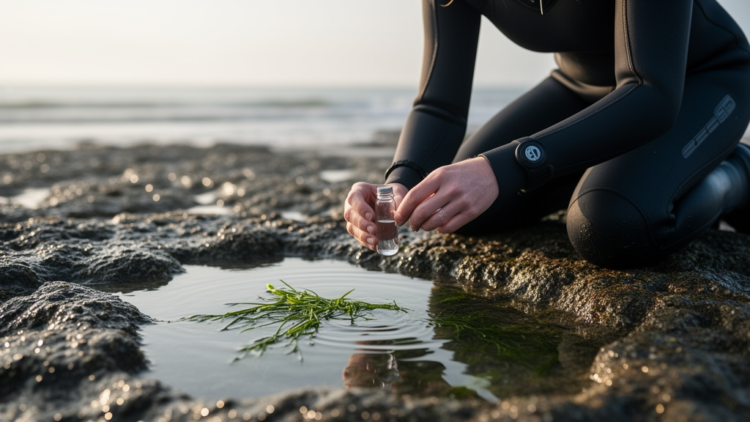 Bacterial Morphogen Thallusin Detected for the First Time in Coastal Seawater