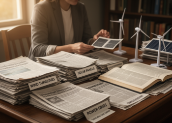Ninety-three studies reveal how news media frame the energy transition