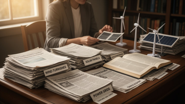 Ninety-three studies reveal how news media frame the energy transition