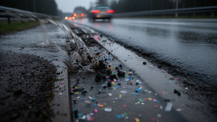 Highway runoff carries microplastics and tyre rubber into Swedish stormwater