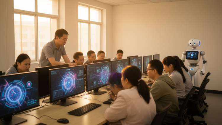 Research report: From policy framing to platform routines: AI-integrated curriculum reform in higher vocational education