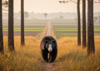 Agriculture blocks gene flow in fragmented sloth bear populations of India’s Terai