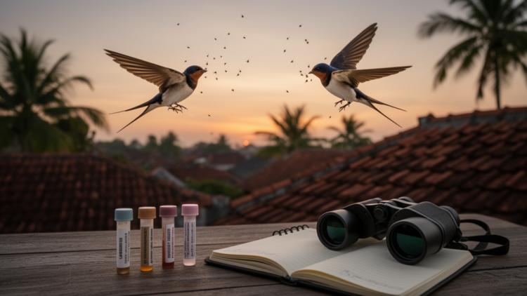 DNA Faecal Analysis Reveals How Swallows and Swifts Divide Insect Prey in a Malaysian Town
