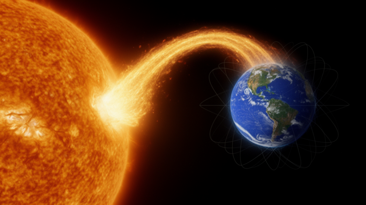 New hybrid model sharpens predictions of when solar eruptions will strike Earth