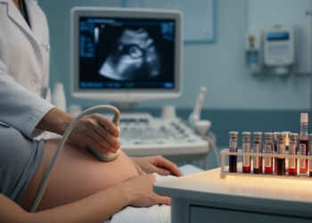 Ultrasound plus blood markers MK and TSP-1 improve placental abruption detection
