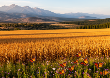 Protected butterflies overlap with maize fields across six European biogeographic regions