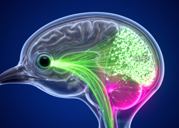 Viral Tracing Reveals an Asymmetric Visual Circuit in the Bird Brain Built Around SATB2 Neurons