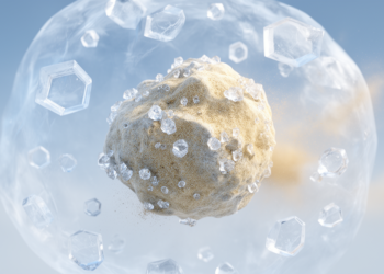 Desert dust from China’s Tengger Desert freezes clouds more efficiently when mixed with ammonium sulfate