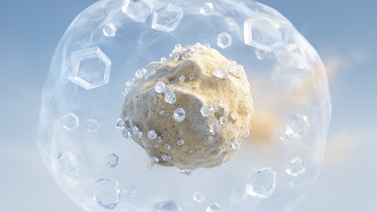 Desert dust from China’s Tengger Desert freezes clouds more efficiently when mixed with ammonium sulfate