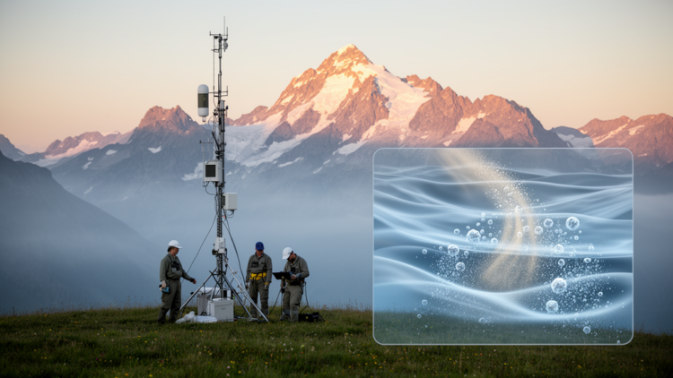 Radon tracer method tracks ice-nucleating particle fluxes over the Alps