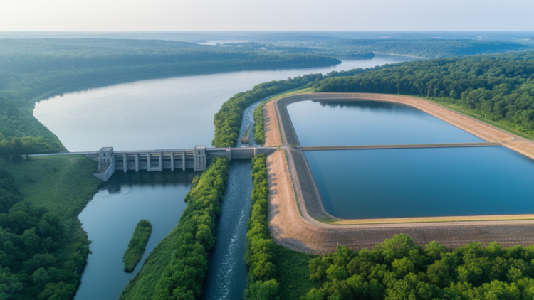 Reservoirs and Flood Detention Basins Can Share Flood Storage Equivalently, Study Shows