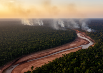 Fires and drought push Amazon carbon balance to 0.32 PgC per year