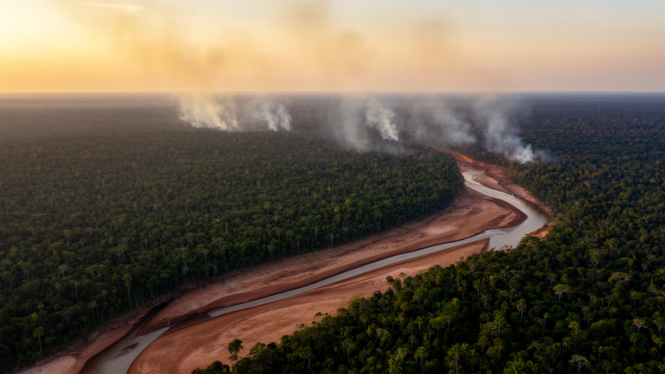 Fires and drought push Amazon carbon balance to 0.32 PgC per year