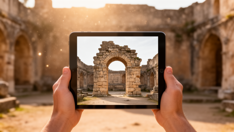 Mobile AR keeps restricted heritage sites observable when visitors cannot be there