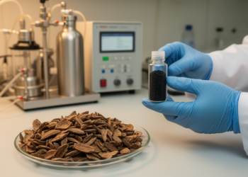 Waste palmyrah kernel shells turned into nitrogen-doped carbon that grabs CO2 efficiently