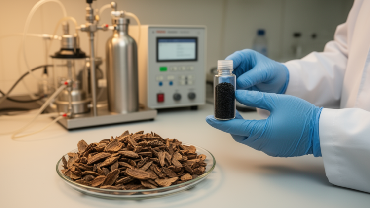Waste palmyrah kernel shells turned into nitrogen-doped carbon that grabs CO2 efficiently