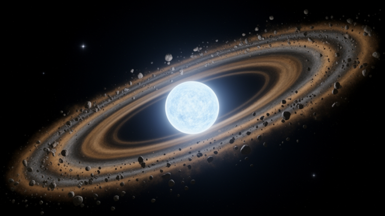 Double debris disc around dead star hints at our Solar System’s fate