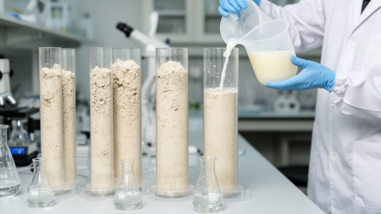 Calcium Phosphate Nanofertilizers Slow Phosphorus Leaching in Calcareous Soil Columns