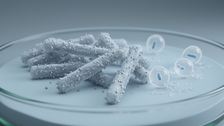 Silver-doped nanohydroxyapatite shows antibacterial promise in lab tests