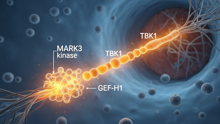 MARK3 kinase drives antiviral defense through GEF-H1 and TBK1 signaling
