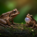 Female Bornean frogs have bigger ears, but males own the vocal gear