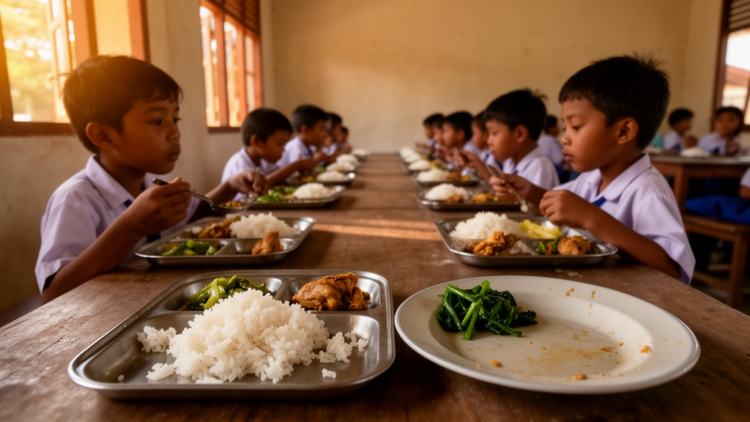 Plate waste and small portions reveal gaps in Indonesia’s free school meal program