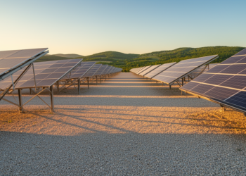 Mixed solar array pairs bifacial and monofacial panels to outshine shading losses