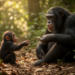 Wild chimpanzee mothers hand tools to infants, footage reveals teaching in action