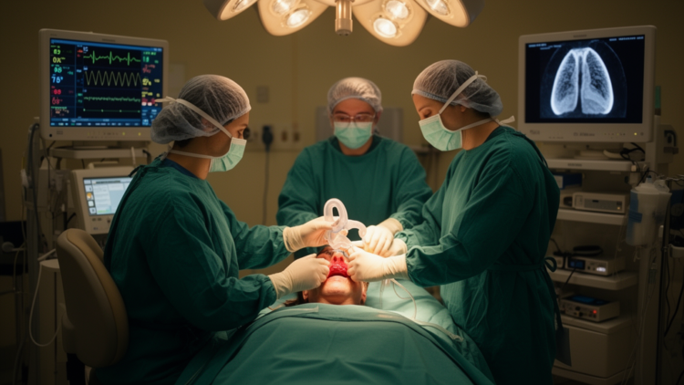 Visual laryngeal mask supports ventilation in mitral valve surgery with destroyed lung