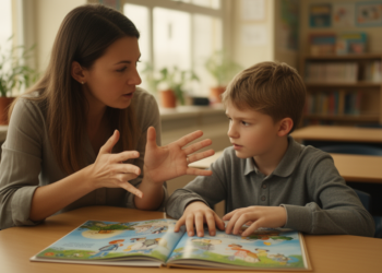 Dialogic reading gives deaf students an edge in narrative comprehension