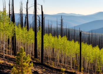 Reburns push high-elevation forests toward pine and aspen, study finds