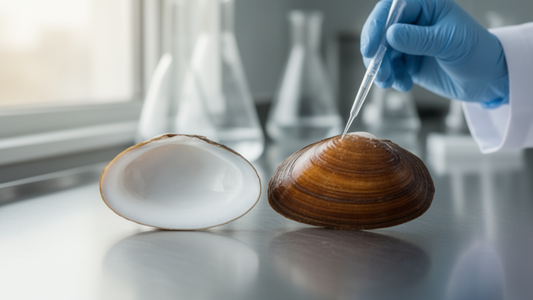 Gene knockdown turns white clam shells brown in new study