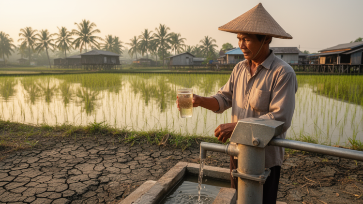 Heavy metals and salt push Mekong Delta groundwater past drinking limits in Tien Giang