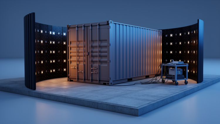 Semi-Wrapped Neutron Detector Simulated to Weigh Nuclear Material in Oversized Containers
