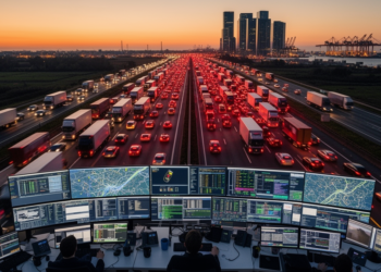 Traffic congestion dominates a decade of research on predicting supply chain bottlenecks with real-time data