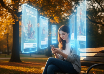 Fake outdoor ads on Instagram may pull viewers into a state of digital flow